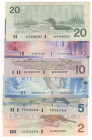 Canada - lotto di 6 banconote

BB-FDS