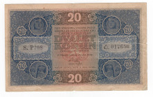 Cecoslovacchia - 20 Korun 1919 - P# 9a

BB+