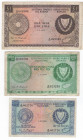 Cipro - lotto di 3 banconote

qBB-BB