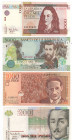 Colombia - lotto di 4 banconote

FDS
