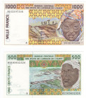 Costa d'Avorio - lotto di 2 banconote

FDS
