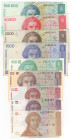 Croazia - lotto di 9 banconote

BB-FDS