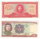 Cuba - lotto di 2 banconote - 3 Pesos - Ernesto "Che" Guevara

FDS