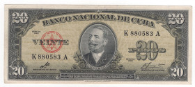 Cuba - 20 Pesos 1960 - P# 080c

qFDS
