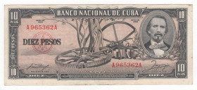 Cuba - 10 Pesos 1956 - P# 88a

qFDS