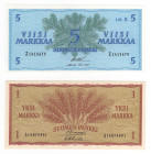 Finlandia - lotto di 2 banconote

FDS