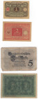 Germania - lotto di 4 banconote Darlehenskassenschein 

MB-FDS