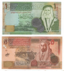 Giordania - lotto di 2 banconote

FDS