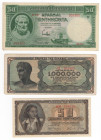 Grecia - lotto di 3 banconote

SPL