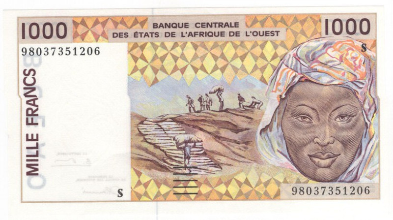 Guinea-Bissau (S) - 1000 Francs CFA - P# 911S

FDS