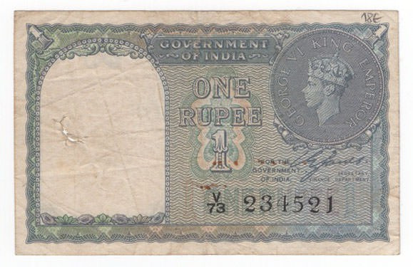 India - 1 Rupia 1940 - P# 25

BB+