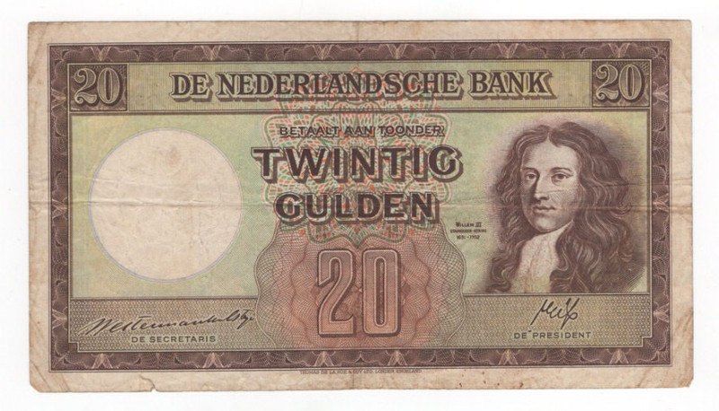 Olanda - 20 Gulden 1945 - P# 76

qSPL