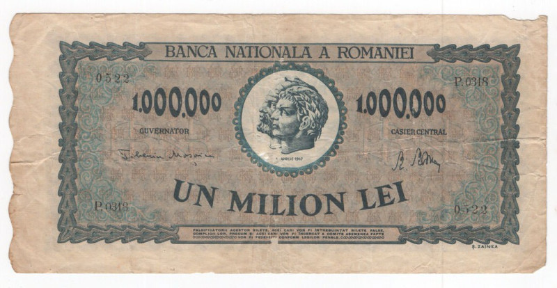 Romania - 1.000.000 Lei 1947 - P# 60

BB+