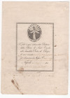 Fede di credito del Rettore della Chiesa di Sant'Orsola - Napoli 1827