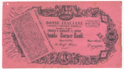 Italia - Banconota pubblicitaria Amido Borace Banfi 

MB