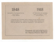 Milano - Banconota moneta pattriottica pubblicitaria 1918

FDS