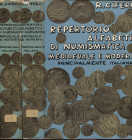 CIFERRI R. - Repertorio alfabetico di numismatica medioevalee moderna principalmente italiana. Pavia, 1963. 2 vol. completo. Pp. 1022. ril ed dorso sc...