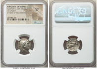 THRACIAN KINGDOM. Lysimachus (305-281 BC). AR drachm (17mm, 1h). NGC VF. Posthumous issue of Colophon in the name and types of Alexander III the Great...