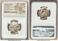 ATTICA. Athens. Ca. 440-404 BC. AR tetradrachm (26mm, 17.19 gm, 6h). NGC Choice AU 5/5 - 3/5. Mid-mass coinage issue. Head of Athena right, wearing ea...