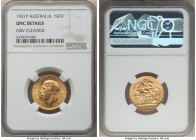 George V gold Sovereign 1931-P UNC Details (Obverse Cleaned) NGC, Perth mint, KM32, S-4002. 

HID09801242017

© 2022 Heritage Auctions | All Rights Re...