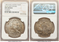 Maria Theresa 3-Piece Lot of Certified Restrike Talers 1780-Dated NGC, Milan mint, KM-T1. Lot includes (1) UNC Details (Cleaned) and (2) AU Details (C...