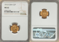 Republic gold 2 Pesos 1916 MS62 NGC, Philadelphia mint, KM17, Fr-6. 

HID09801242017

© 2022 Heritage Auctions | All Rights Reserved