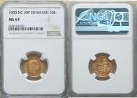 Christian IX gold 10 Kroner 1900 (h)-VBP MS64 NGC, Copenhagen mint, KM790.2. 

HID09801242017

© 2022 Heritage Auctions | All Rights Reserved