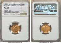 Frederick VIII gold 10 Kroner 1908 VBP-GJ MS62 NGC, Copenhagen mint, KM809, Fr-198. 

HID09801242017

© 2022 Heritage Auctions | All Rights Reserved