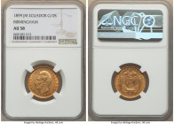 Republic gold 10 Sucres 1899 BIRMINGHAM-JM AU58 NGC, Birmingham mint, KM56, Fr-10. 

HID09801242017

© 2022 Heritage Auctions | All Rights Reserved