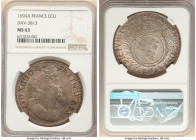 Louis XIV Ecu 1694-A MS63 NGC, Paris mint, KM298.1, Dav-3813. 

HID09801242017

© 2022 Heritage Auctions | All Rights Reserved