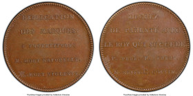 Louis XVIII copper Specimen "Explanatory" Jeton ND (c.1815) SP64 Brown PCGS, EXPLICATION / DES MARQUES. / * INCERTITUD F. / M. MORT NATURELLE. / MC. M...