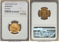 Louis XVIII gold 20 Francs 1824-W AU Details (Cleaned) NGC, Lille mint, KM712.9, Fr-539. 

HID09801242017

© 2022 Heritage Auctions | All Rights Reser...