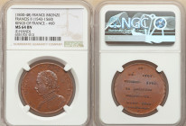 Louis Philippe I bronze "Kings of France - Francis II (1543-1560) Medal ND (1830-1848) MS64 Brown NGC, Paris mint. Edge: Hand. By Caque. Laureated bus...