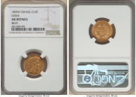 Republic gold 10 Francs 1899-A AU Details (Bent) NGC, Paris mint, KM830, Fr-594. 

HID09801242017

© 2022 Heritage Auctions | All Rights Reserved