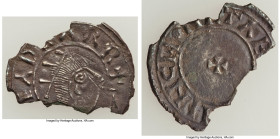 Kings of All England. Eadgar (959-975) Penny ND (959-973) VF (Fragmented), Norwich mint, Brunic as moneyer, S-1138, N-750. 21.4mm. 0.93gm. 

HID098012...