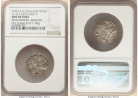 Kings of All England. Aethelred II (978-1016) Penny ND (c. 997-1003) UNC Details (Peck Marked, Brushed) NGC, Lincoln mint, Dreng as moneyer, Long Cros...
