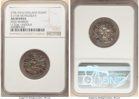 Kings of All England. Aethelred II (978-1016) Penny ND (c. 1009-1017) AU Details (Peck Marked) NGC, Lincoln mint, Asgautr as moneyer, Last Small Cross...