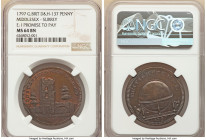 Middlesex. Surrey copper Penny Token 1797 MS64 Brown NGC, D&H-137. Edge: I PROMISE TO PAY. 

HID09801242017

© 2022 Heritage Auctions | All Rights Res...