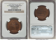 Warwickshire. Birmingham copper 1/2 Penny Token 1793 MS65 Red and Brown NGC, D&H-56. Edge: Engrailed. 

HID09801242017

© 2022 Heritage Auctions | All...