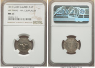 Wiltshire. Marlborough silver 6 Pence Token 1811 MS63 NGC, Dalton-5. KING GOSLING TANNER & GRIFFITHS four hands clasped / MARLBOROUGH OLD BANK Three l...