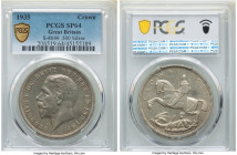 George V Specimen Crown 1935 SP64 PCGS, KM842, S-4049. Incused edge lettering. Silver Jubilee. 

HID09801242017

© 2022 Heritage Auctions | All Rights...