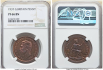 George VI Proof Penny 1937 PR66 Brown NGC, KM845, S-4114. With electric, iridescent tone. 

HID09801242017

© 2022 Heritage Auctions | All Rights Rese...
