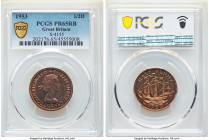 Elizabeth II Proof 1/2 Penny 1953 PR65 Red and Brown PCGS, KM882, S-4155. 

HID09801242017

© 2022 Heritage Auctions | All Rights Reserved
