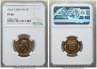 Elizabeth II Proof 3 Pence 1953 PR66 NGC, KM886, S-4152. 

HID09801242017

© 2022 Heritage Auctions | All Rights Reserved