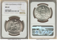 Republic Peso 1894 MS62 NGC, KM210. Lustrous with faint blushes of plum in the peripheries. 

HID09801242017

© 2022 Heritage Auctions | All Rights Re...