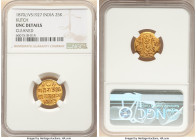 Kutch. Pragmalji II gold 25 Kori VS 1927 (1870) UNC Details (Cleaned) NGC, Bhuj mint, KM-Y17a, Fr-1280. 

HID09801242017

© 2022 Heritage Auctions | A...