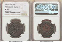 Portuguese India - Damao. Maria II 30 Reis 1840 VF35 NGC, KM23, Gomes-16.01. 

HID09801242017

© 2022 Heritage Auctions | All Rights Reserved