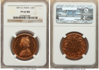 British India. Victoria Proof Restrike 1/2 Anna 1891-(c) PR62 Red NGC, Calcutta mint, KM487. 

HID09801242017

© 2022 Heritage Auctions | All Rights R...