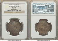 British India. Victoria Rupee 1892-B MS64 NGC, Bombay mint, KM492. Incuse mintmark. Gunmetal toning. 

HID09801242017

© 2022 Heritage Auctions | All ...