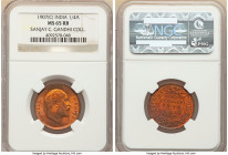 British India. Edward VII 1/4 Anna 1907-(c) MS65 Red and Brown NGC, Calcutta mint, KM502. Ex. Sanjay C. Gandhi Collection 

HID09801242017

© 2022 Her...